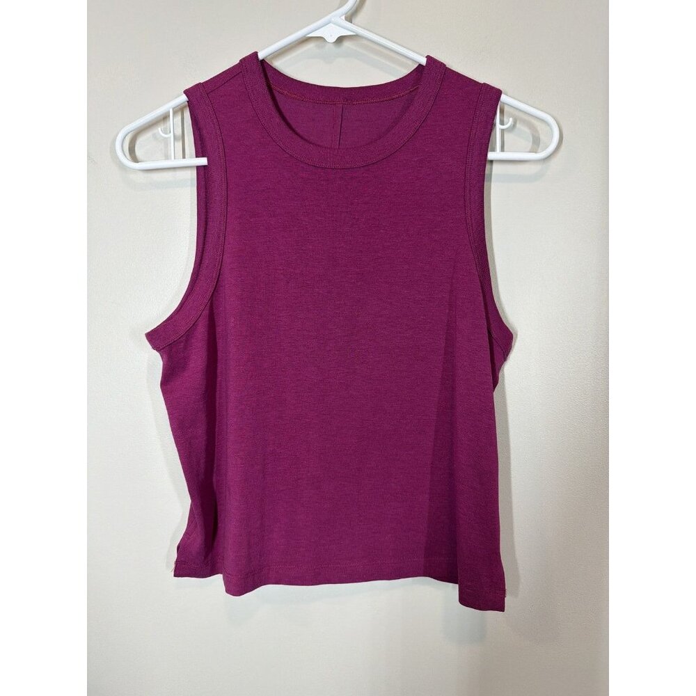 Lululemon Magenta Purple Sleeveless Tank Top Size S Lightweight Athleisure